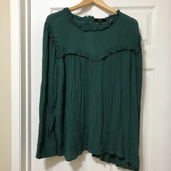 Ellos Soft Earthy Green Blouse 18 - Picture 1 of 4